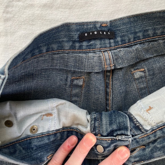Sisley Vintage Slim Jeans Women’s XS Italy - Picture 3 of 4